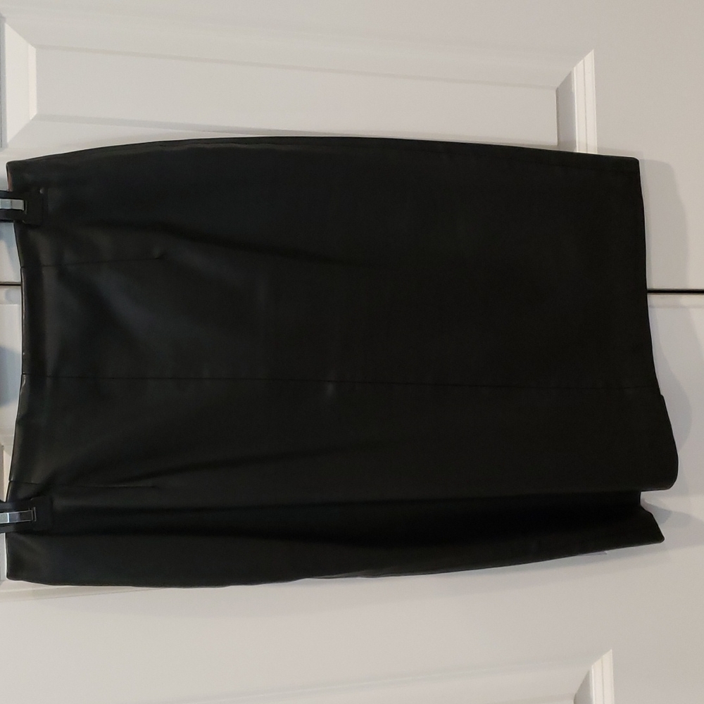 Black Zara Leather Effect skirt